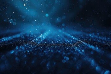 Poster - Blurry image of a dark blue background