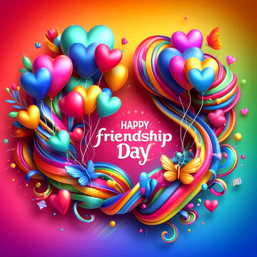 International Friendship Day card, Happy friendship day