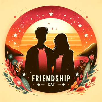 International Friendship Day card, Happy friendship day