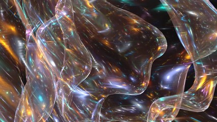 Poster - Abstract background animation with glowing lights