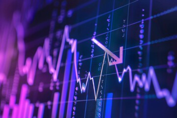 Poster - stock market graph