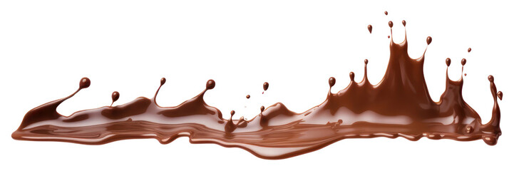 Poster - PNG Melting chocolate dessert white background refreshment.