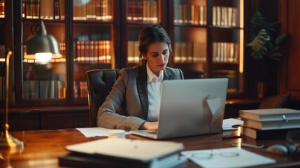 Poster - A person working on a laptop at a desk