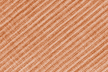 Wall Mural - Ridge texture background of velour orange cloth. Large ribbed, diagonal coarse weaving fabric