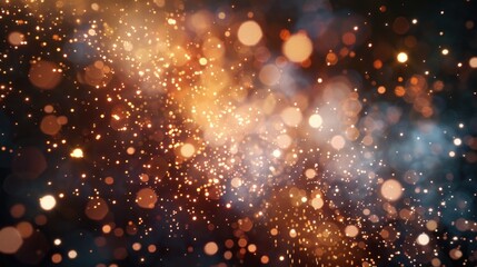 Poster - A blurred image of multiple light sources, possibly from a festive or celebratory setting