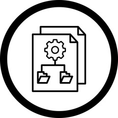 Canvas Print - File Management Icon Design