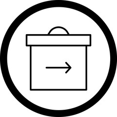 Canvas Print - Return Box Icon Design