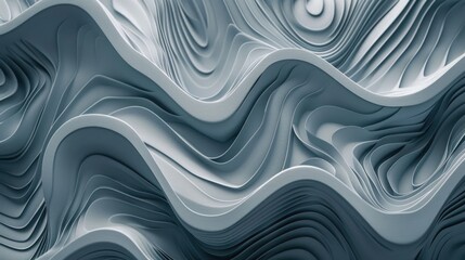 Poster - Close-up view of undulating waves or ripples on a surface, suitable for use in scientific, educational, or decorative contexts