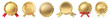 © Rawpixel.com - Gold badge png cut out element set