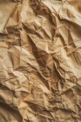 Poster - A close-up shot of a small piece of brown paper, potentially with wrinkles and creases