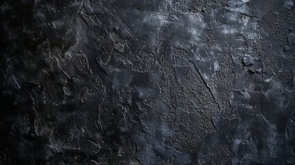 Poster - Close Up of Dark Gray Textured Concrete Wall