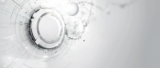 Abstract Circular Technology Background