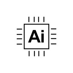 ai technology icon logo vector eps