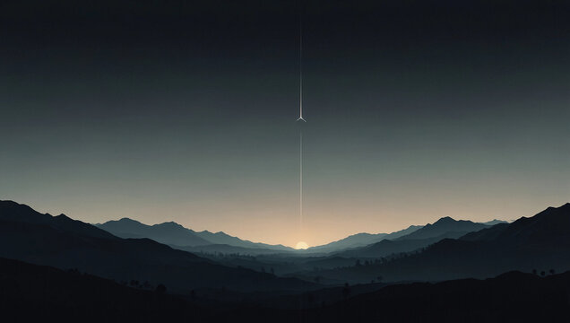 Stylish graphic technology AI generation mobile smartphone computer wallpaper design