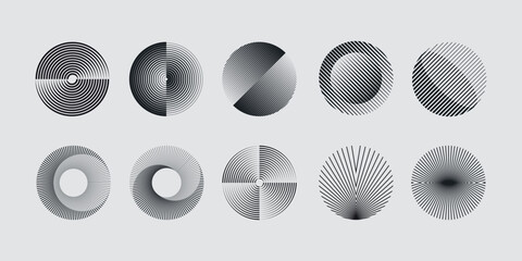 Poster - Vector abstract shapes collection made with minimalist geometric forms and graphics elements for poster, cover, art, presentation, prints, fabric, wallpaper and etc.