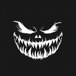 © martgraphy - Sinister grinning face illustration for Halloween
