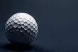 © john - Stylish golf ball isolated on empty dark blue background.
