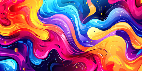 Poster - Abstract background with waves