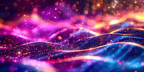 Poster - Abstract background with waves