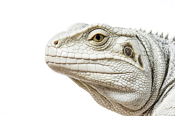 Wall Mural - Close-Up of a White Iguana's Face