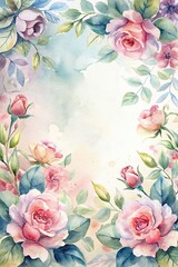  Trendy Mother's Day card, banner, poster, flyer, label or cover with flowers frame, abstract floral pattern in mid century art style. Spring summer bright abstract floral design template for ads promo