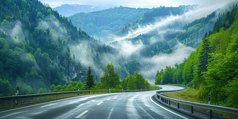 Poster - A road against a landscape