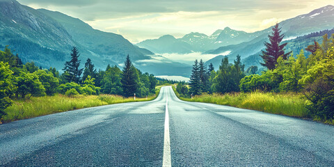 Poster - A road against a landscape