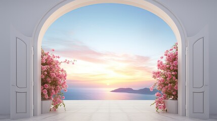 Wall Mural - pink flowers