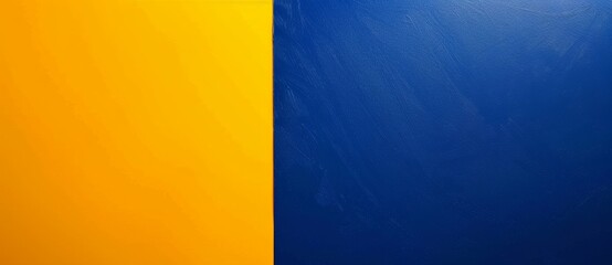 Poster - Vibrant and bold yellow and blue geometric background perfect for adding color to your digital projects