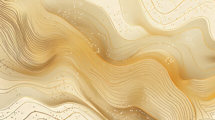 Poster - Elegant gold abstract line art background vector design for printing, art, home decor, and packaging.