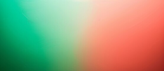 Poster - Smooth transition from green to red with a calming white hue. Perfect for elegant projects with a touch of color. Vintage feel with light leak effects. Ideal for backdrops or wallpapers