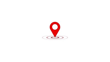 location icon animation on the background