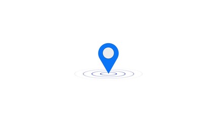 location icon animation on the background
