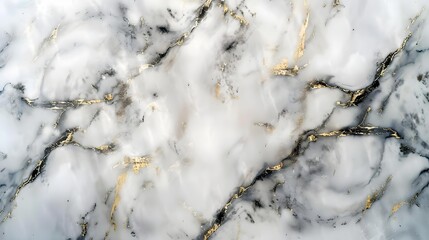 Sticker - Natural white, gold, and gray marble texture