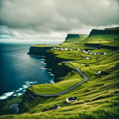 Wall Mural - Picturesque Faroe Islands