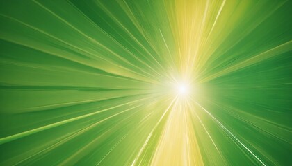 Sticker - Golden and green background with sunrays and bokeh effect, wall paper design