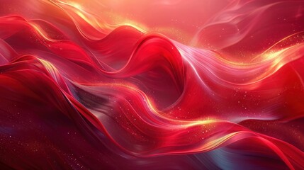 Wall Mural - Luxurious neon glamour wave abstract background