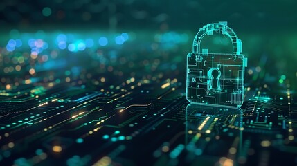 Aufkleber - Cybersecurity for Business in the Digital Age Tech Security Online Privacy Smart Security Software Global Network Protection Digital Business Security Financial Data Security : Generative AI