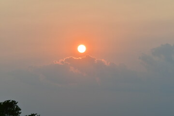 Wall Mural - Cloudy Sunset