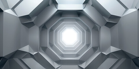 Aufkleber - Abstract tunnel with light at end of corridor