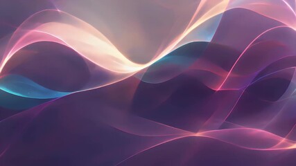 Wall Mural - Abstract, Wavy, Light, Flowing, Neon, Digital, Dynamic, Background, Energy, Futuristic, Vibrant, Modern, curves