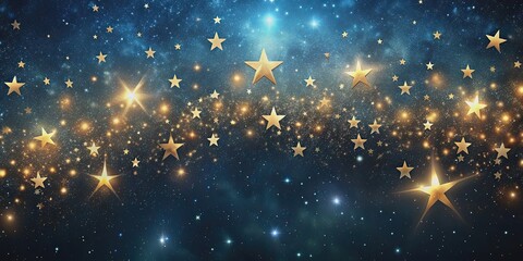 Wall Mural - shining stars in the dark sky, night, sky, astronomy, space, galaxy, sparkle, luminous, celestial, d