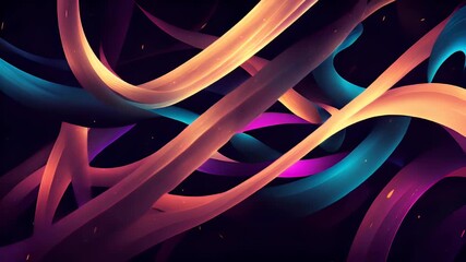 Wall Mural - Abstract, Wavy, Light, Flowing, Neon, Digital, Dynamic, Background, Energy, Futuristic, Vibrant, Modern, curves