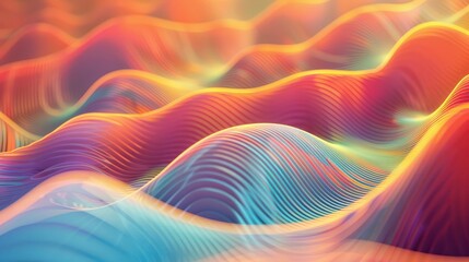 Poster - Pattern, Wave Pattern, Light Beam