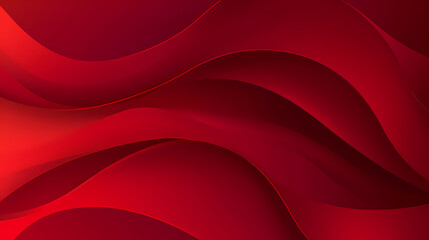 Wall Mural - Abstract red waves in dynamic flow with vibrant gradients