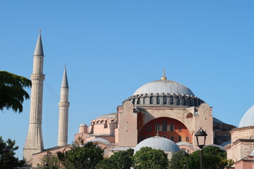 Hagia sophia historical turkish building