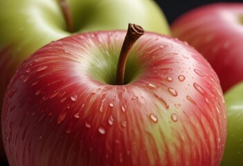 Canvas Print - macro apple fruit