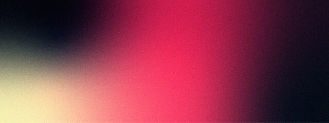Poster -  Elegant Gradient Background with Pink, Cream, and Dark Tones. Luxury Smooth Gradient Background with noise. Glowing grainy gradient background soft light dark backdrop