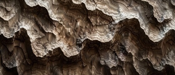 Wall Mural - Panoramic close-up, high detail scan of raised texture, Generative AI