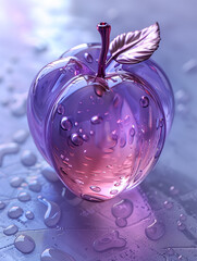 Poster - apple in water